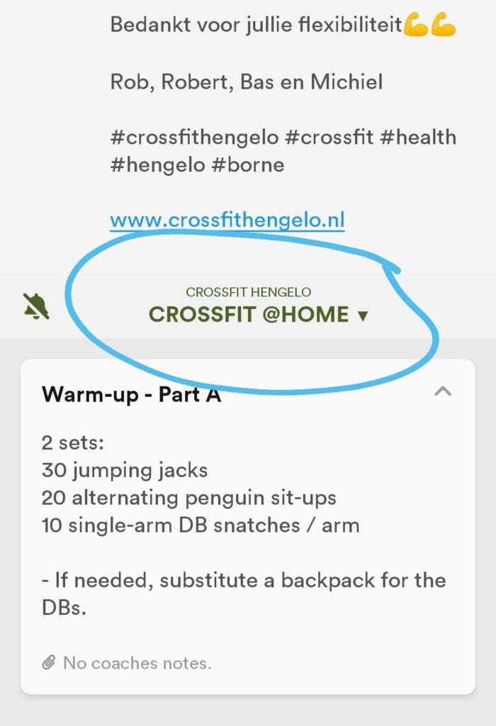 Uitleg SugarWod bij CrossFit Hengelo