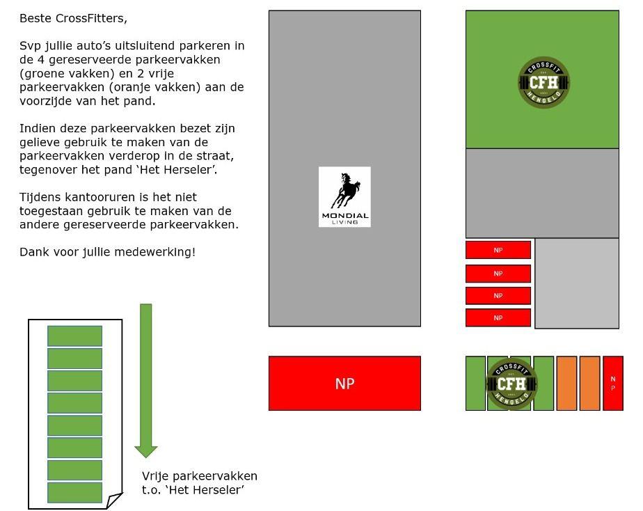 Parkeren bij CrossFit Hengelo